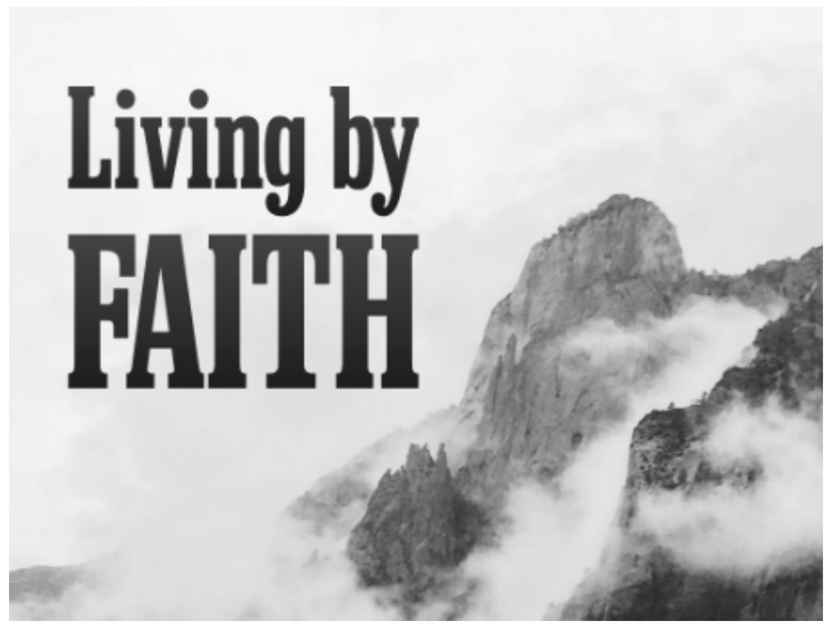 Living by Faith