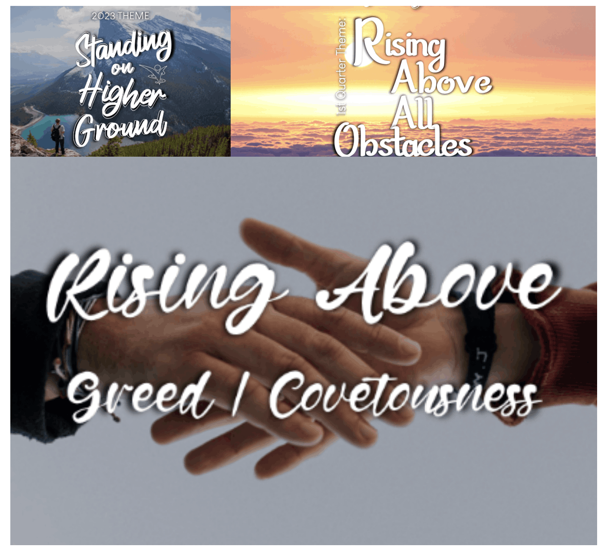 Rising Above Greed / Covetousness