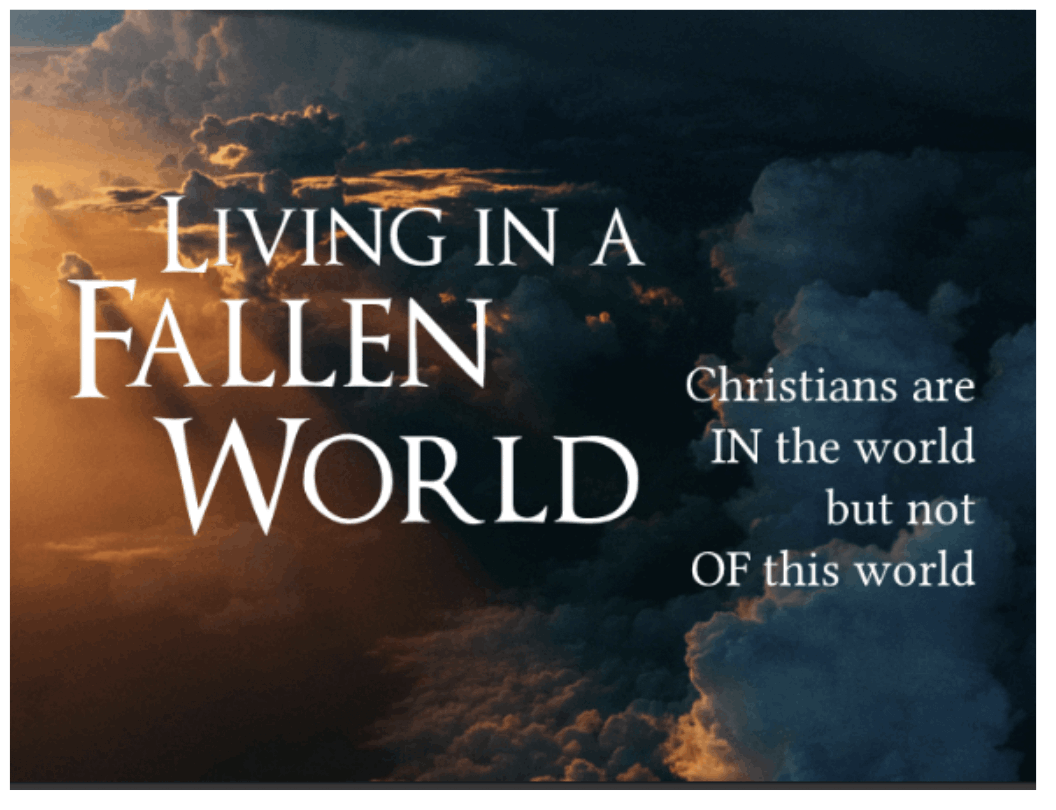 Living in a Fallen World