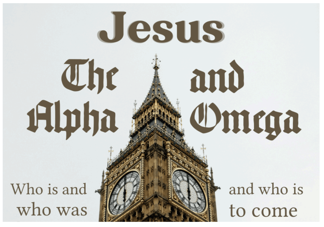 Jesus The Alpha and Omega