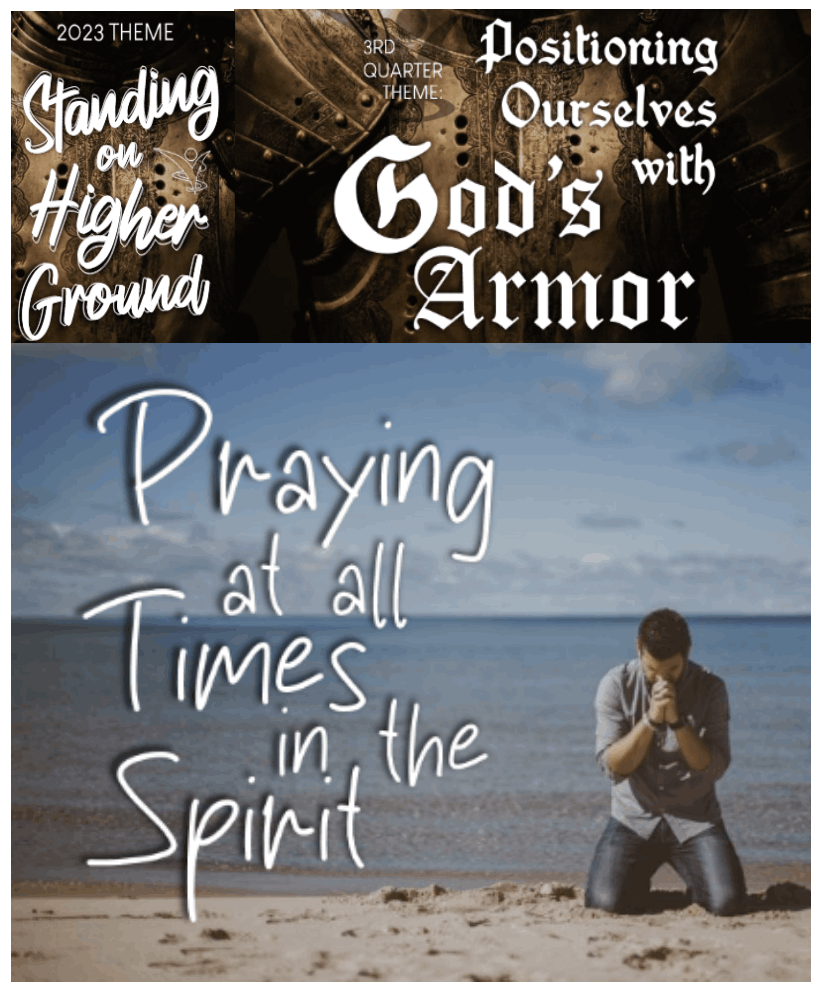 Praying at all times in the Spirit